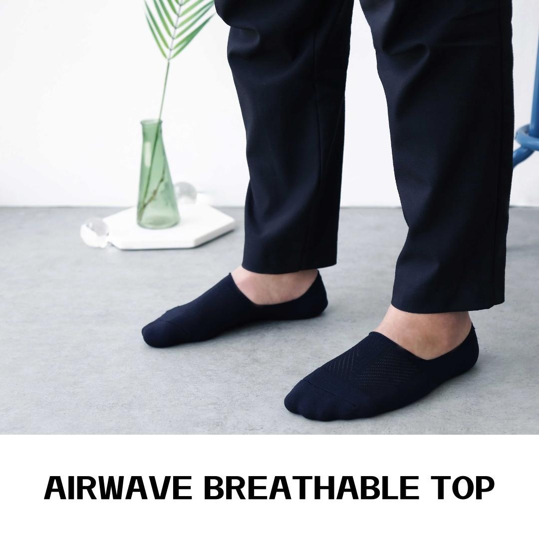 3X Medium Cushion No Show Socks - BLACK