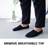 3X Medium Cushion No Show Socks - BLACK