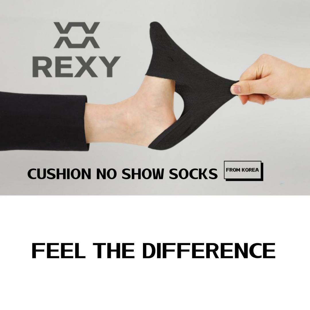 3X Medium Cushion No Show Socks - BLACK