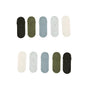 10X Small Daily No Show Socks - MULTI COLOUR