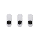 3X Small Cushion No Show Socks - WHITE