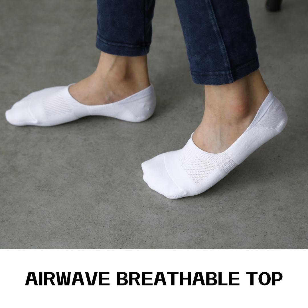 3X Small Cushion No Show Socks - WHITE