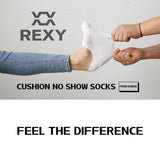 3X Small Cushion No Show Socks - WHITE