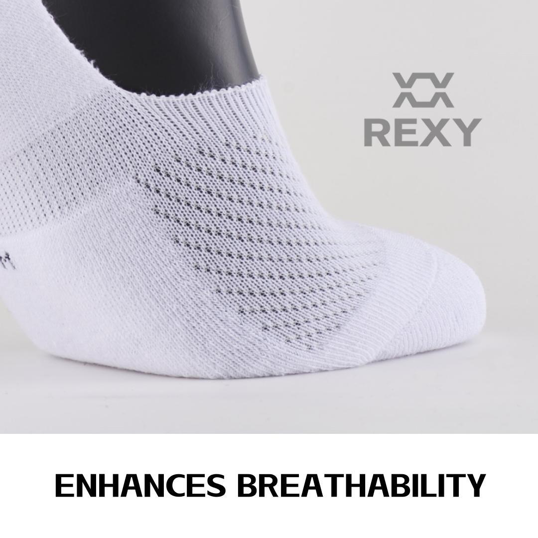 3X Small Cushion No Show Socks - WHITE