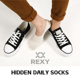 5X Small Daily No Show Socks - MULTI COLOUR - Close-Up Angle