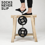 6X Small Cushion No Show Socks - BLACK