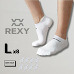 8X Large Seamless Sport Socks - WHITE