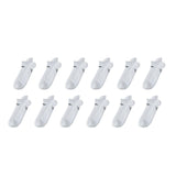 12X Medium Seamless Sport Socks - WHITE