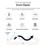 Flua Snow Comforter Set Double - BLUE - Low Angle