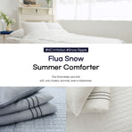 Flua Snow Comforter Set Queen - BLUE
