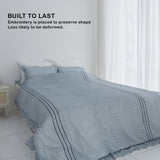 Flua Snow Comforter Set Queen - BLUE