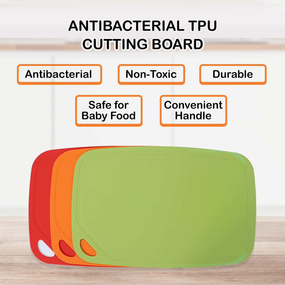 TPU Chopping Cutting Board - GREEN