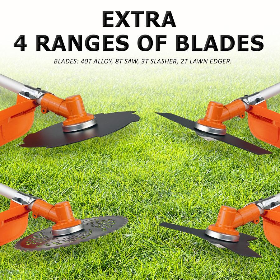 26cc Brush Cutter Whipper Snipper + 4 Blades