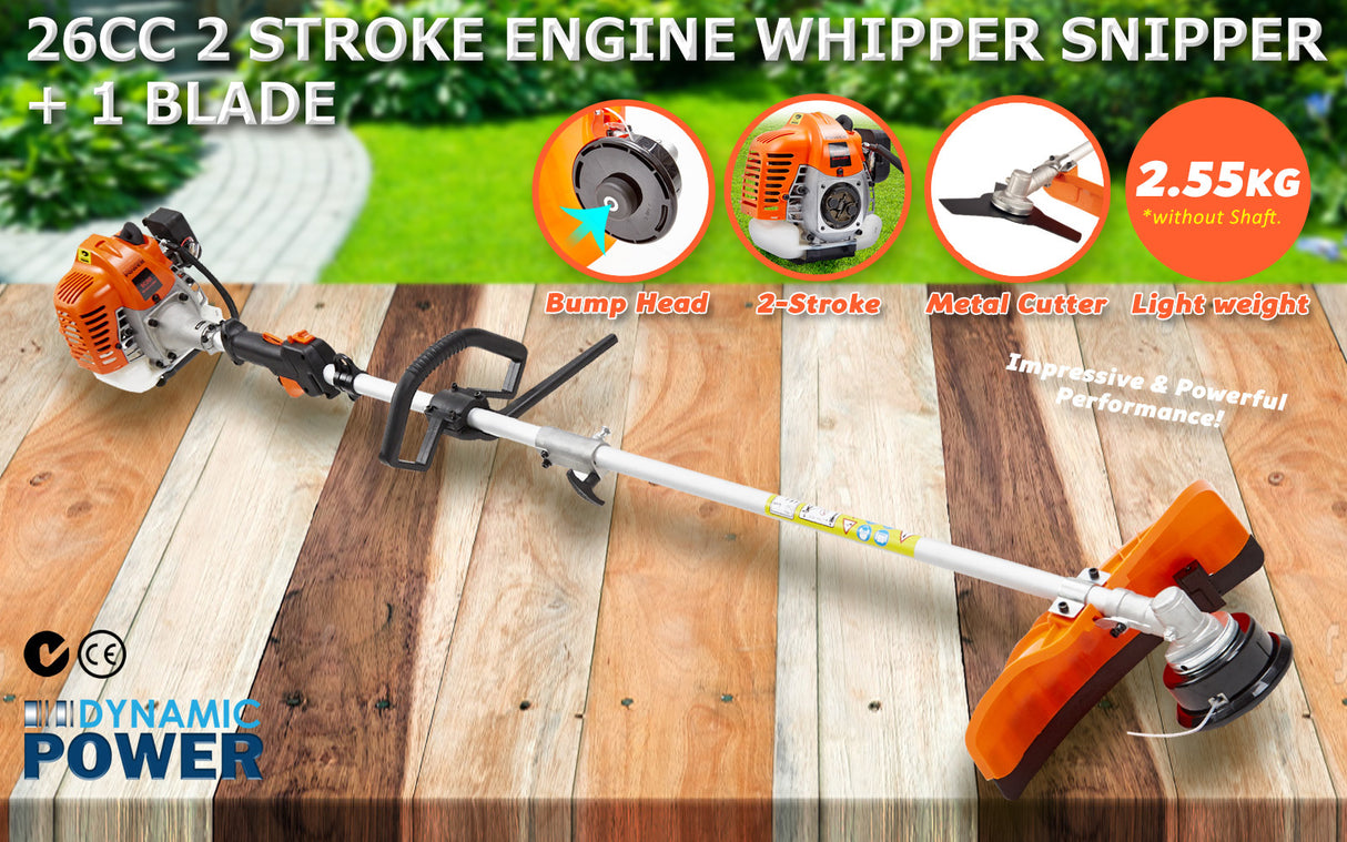 26cc Brush Cutter Whipper Snipper + 1 Blade