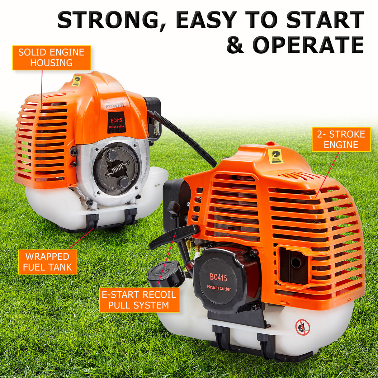 43cc Brush Cutter Whipper Snipper + 4 Blades