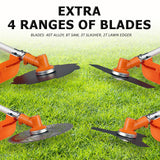 43cc Brush Cutter Whipper Snipper + 4 Blades