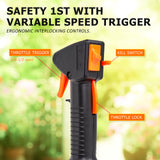 43cc Brush Cutter Whipper Snipper + 1 Blade - Close-Up Angle