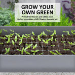 2X Raised Garden Bed With Stand 100 x 27 x 80cm - GREY