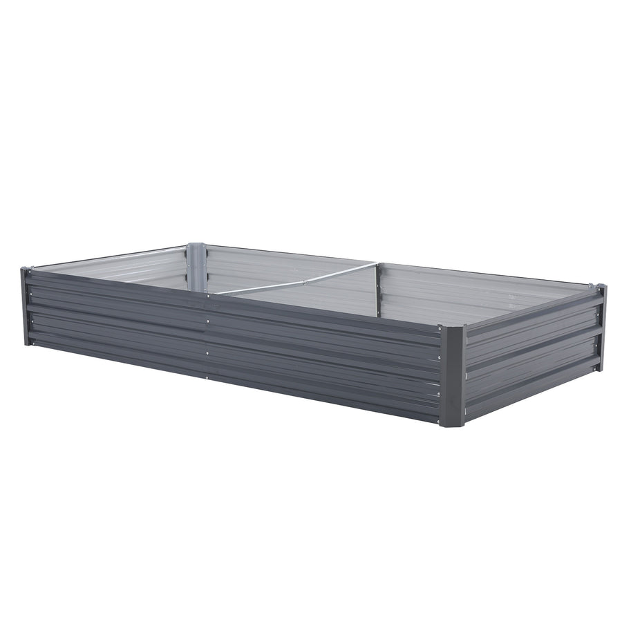 Raised Garden Bed Rectangular 210 x 90 x 30cm - GREY