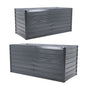 2X Raised Garden Bed 2 in 1 Rectangular 320 x 80 x 77cm - GREY
