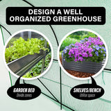 3x2x2M Greenhouse PE Dome Tunnel - GREEN