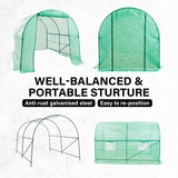 3x2x2M Greenhouse PE Dome Tunnel - GREEN