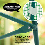 3.5x2x2M Greenhouse PE Apex Roof - GREEN - Extra Image