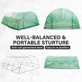 4x3x2M Greenhouse PE Dome Tunnel - GREEN - Extra Image