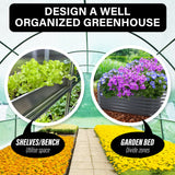 6x3x2M Greenhouse PE Dome Tunnel - GREEN - Extra Image