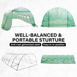 6x3x2M Greenhouse PE Dome Tunnel - GREEN - Extra Image
