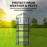 4 Tier Greenhouse Mini PVC Apex Roof Cover Only - CLEAR
