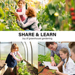143cm Greenhouse PE Apex Roof Cover Only - GREEN