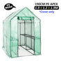 190cm Greenhouse PE Apex Roof Cover Only - GREEN