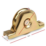 LockMaster Roller Guide Gate Opener Track Stopper Sliding Hardware Accessories Kit - Rear View