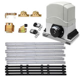 LockMaster Electric Sliding Gate Opener 1200KG With Hardware Kit 4M Rail - Low Angle