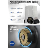 LockMaster Electric Sliding Gate Opener 1800KG Keypad 6M Rail - Top-Down View