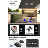 LockMaster Electric Sliding Gate Opener 1800KG Keypad 6M Rail - Rear View