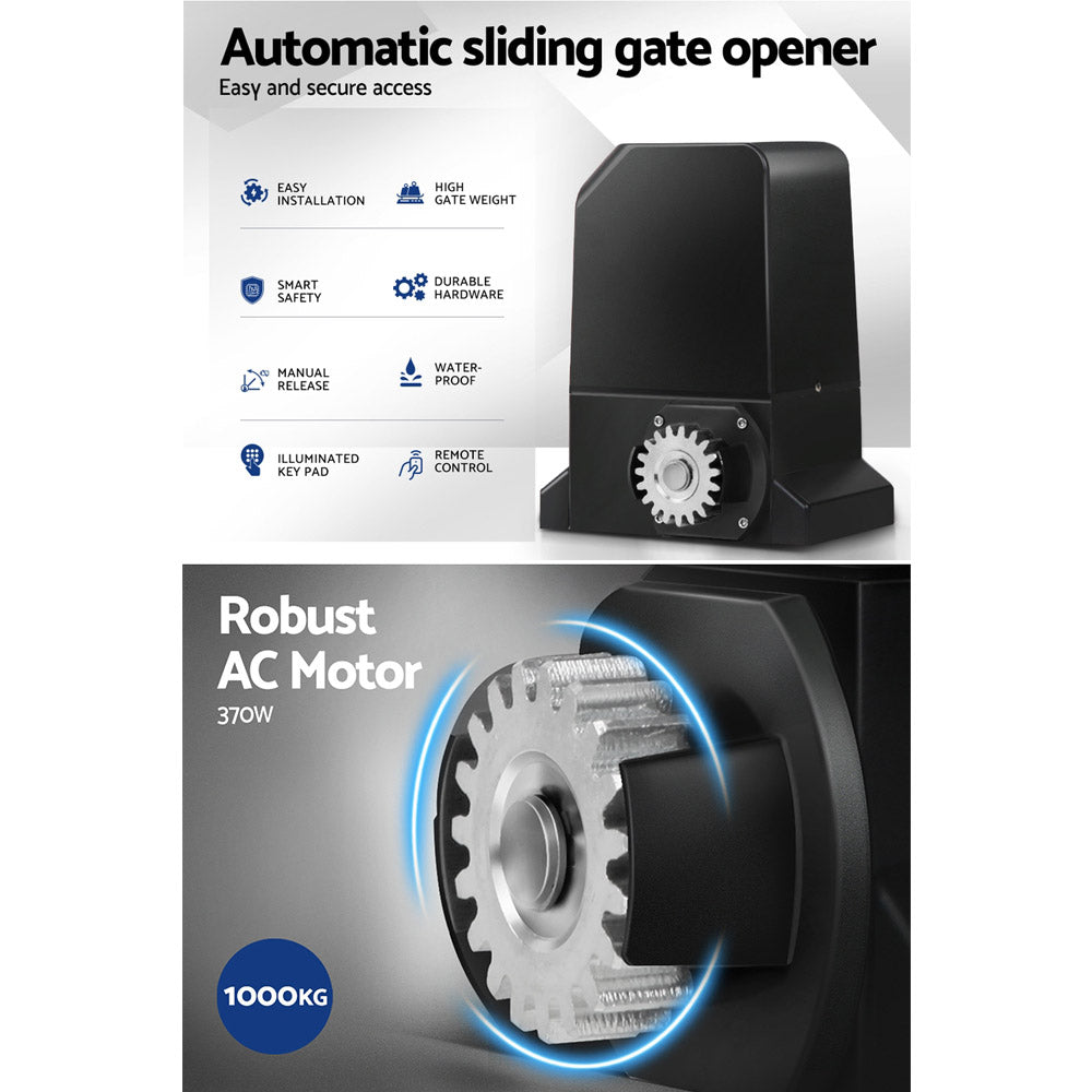 Automatic Sliding Gate Opener Kit Keypad 4M 1000KG