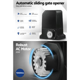 Automatic Sliding Gate Opener Kit 6M 1000KG - Top-Down View