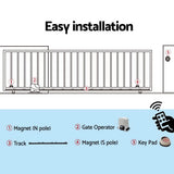 Automatic Sliding Gate Opener Kit Keypad 4M 1200KG - Close-Up Angle