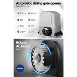 Automatic Sliding Gate Opener Kit 4M 1200KG - Top-Down View