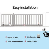 Auto Electric Sliding Gate Opener 1200KG 6M Rails - Close-Up Angle