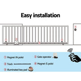 Automatic Sliding Gate Opener Kit Keypad 4M 1800KG - Rear View