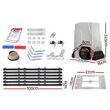 LockMaster Automatic Sliding Gate Opener Kit Keypad 6M 1800KG - Front View