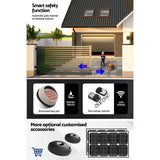 LockMaster Automatic Sliding Gate Opener Kit Keypad 6M 1800KG - Rear View