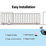Automatic Sliding Gate Opener Kit 6M 1800KG - Close-Up Angle