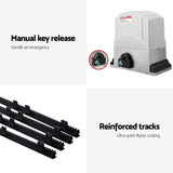 LockMaster Electric Sliding Gate Opener 800KG Keypad 4M - Rear View