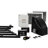 Lockmaster Automatic Sliding Gate Opener Kit 20W Solar Panel Electric 6M 600KG - Close-Up Angle
