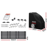 Lockmaster Automatic Sliding Gate Opener Kit 20W Solar Panel Electric 6M 600KG - Front View