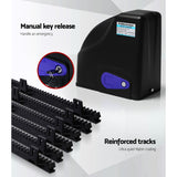 Lockmaster Automatic Sliding Gate Opener Kit 20W Solar Panel Electric 6M 600KG - 45-Degree Angle